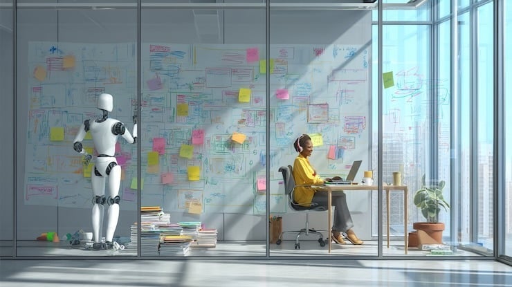 _a_photorealistic_image_of_an_office_worker_joyfully_s_6e932a4e-a8ac-44aa-989a-47573c2ad6e5